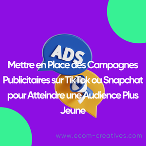 Mettre en Place des Campagnes Publicitaires sur TikTok ou Snapchat pour Atteindre une Audience Plus Jeune